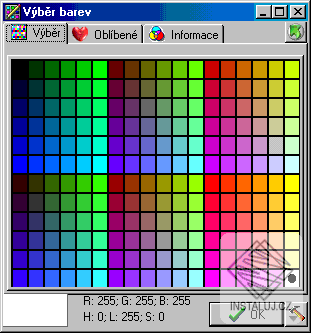 Výběr barev