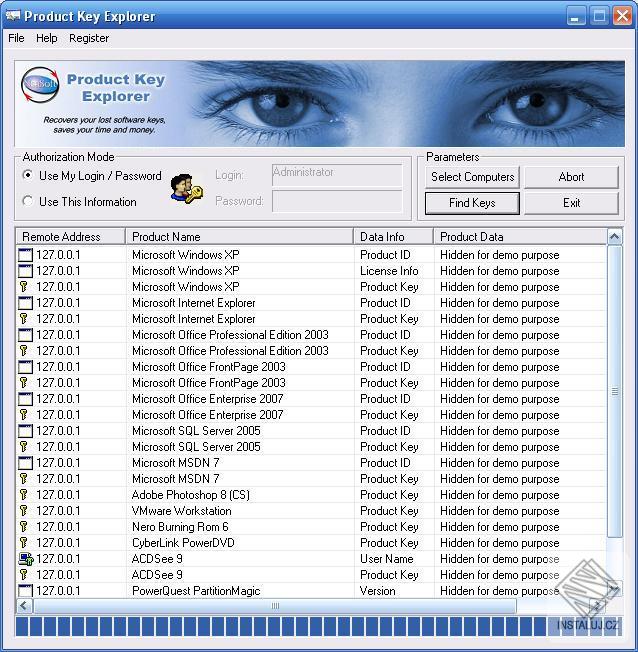 Product Key Explorer