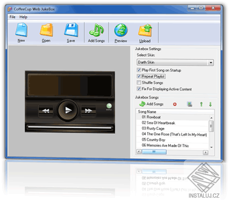CoffeeCup Web JukeBox