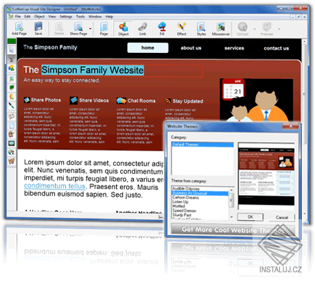 CoffeeCup VisualSite Designer
