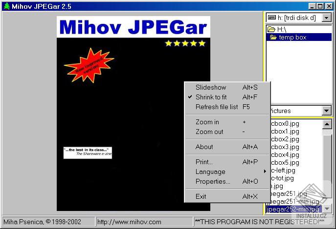 Mihov JPEGar