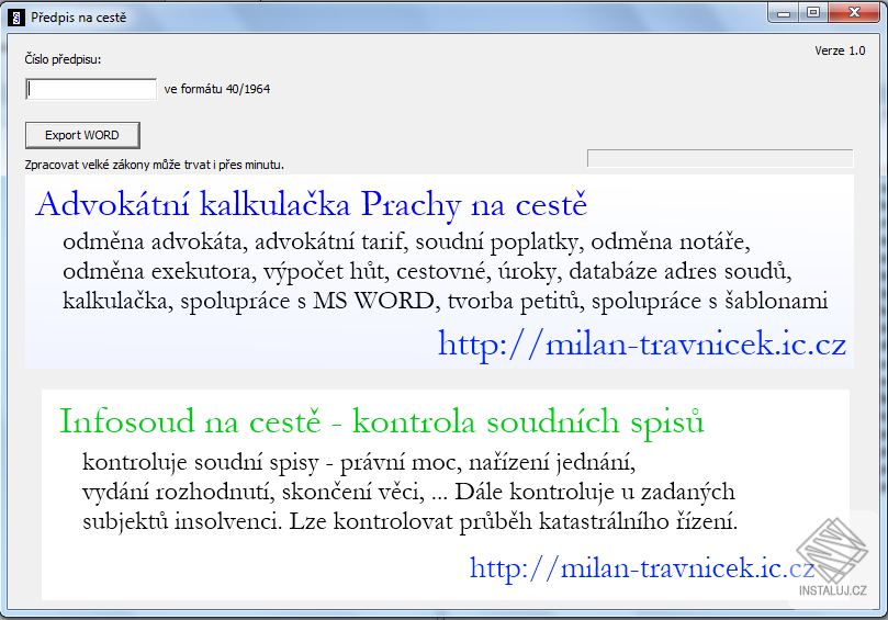 Předpis na cestě