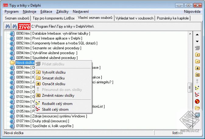 Tipy a triky v Delphi