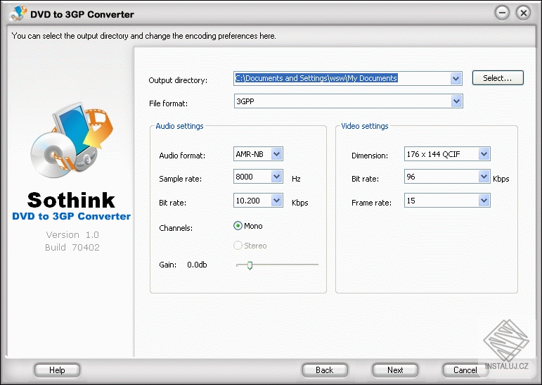 Sothink DVD to 3GP Converter