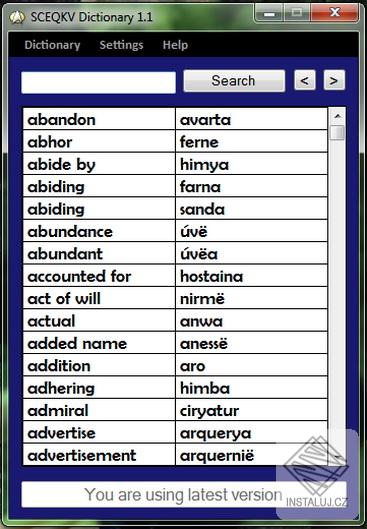 SCEQKV Dictionary