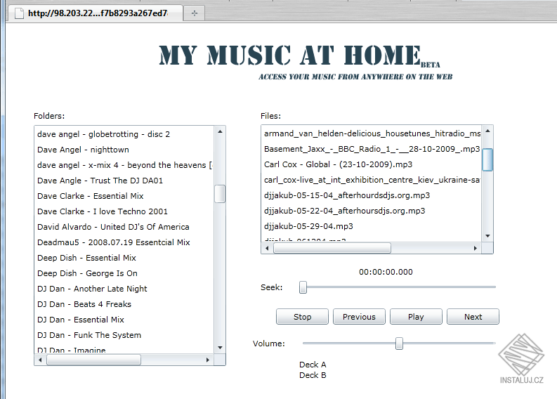 My Music At Home Personal Media Server
