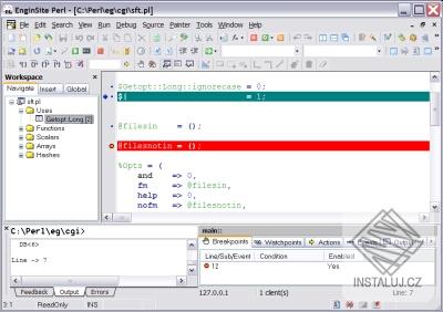 EngInSite Perl Editor