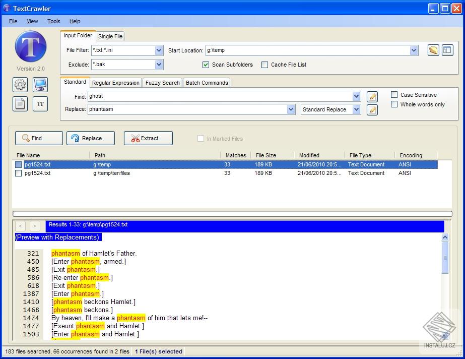 TextCrawler