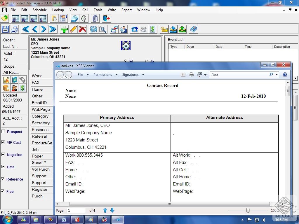 Ace Contact Manager
