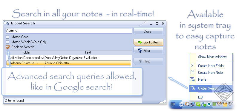 AllMyNotes Organizer