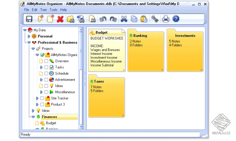 AllMyNotes Organizer