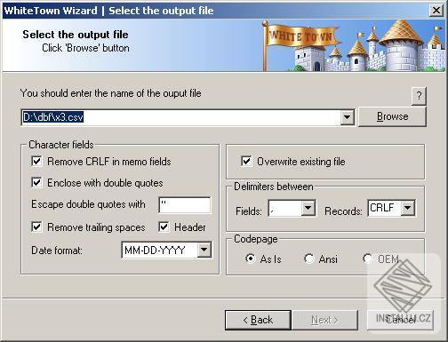 DBF to CSV Converter