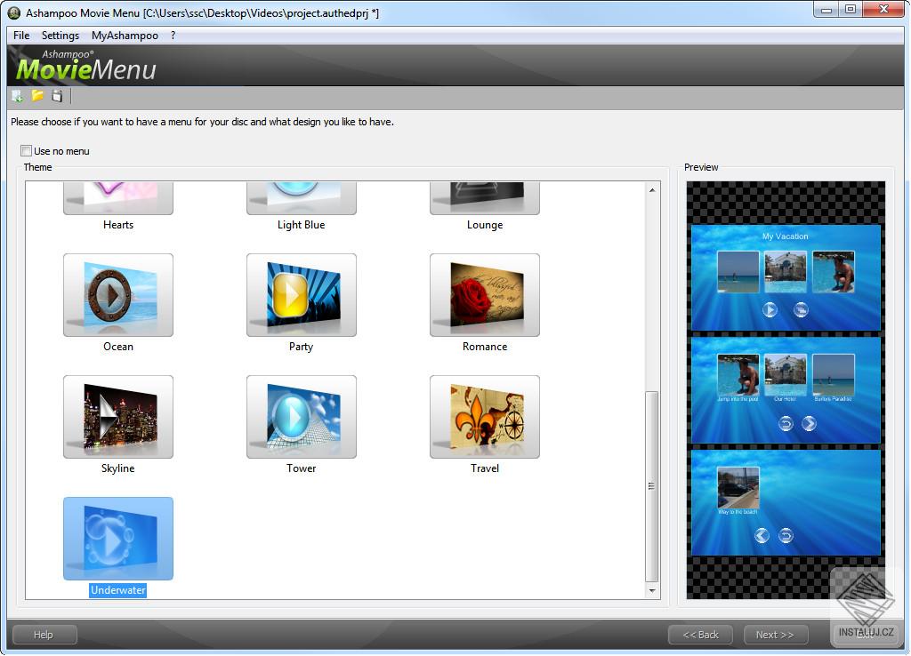 Ashampoo Movie Menu