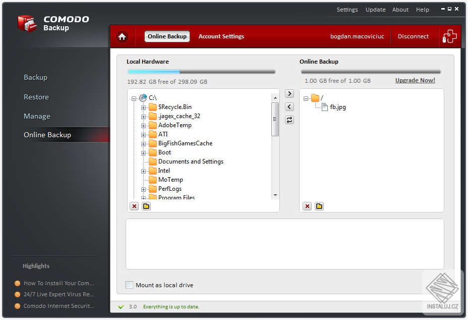 Comodo Backup