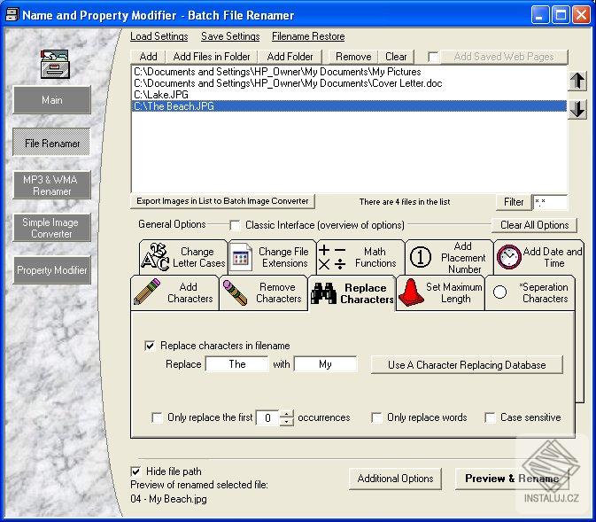 Name and Property Modifier