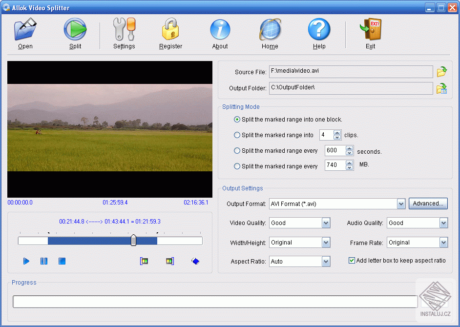 Allok Video Splitter