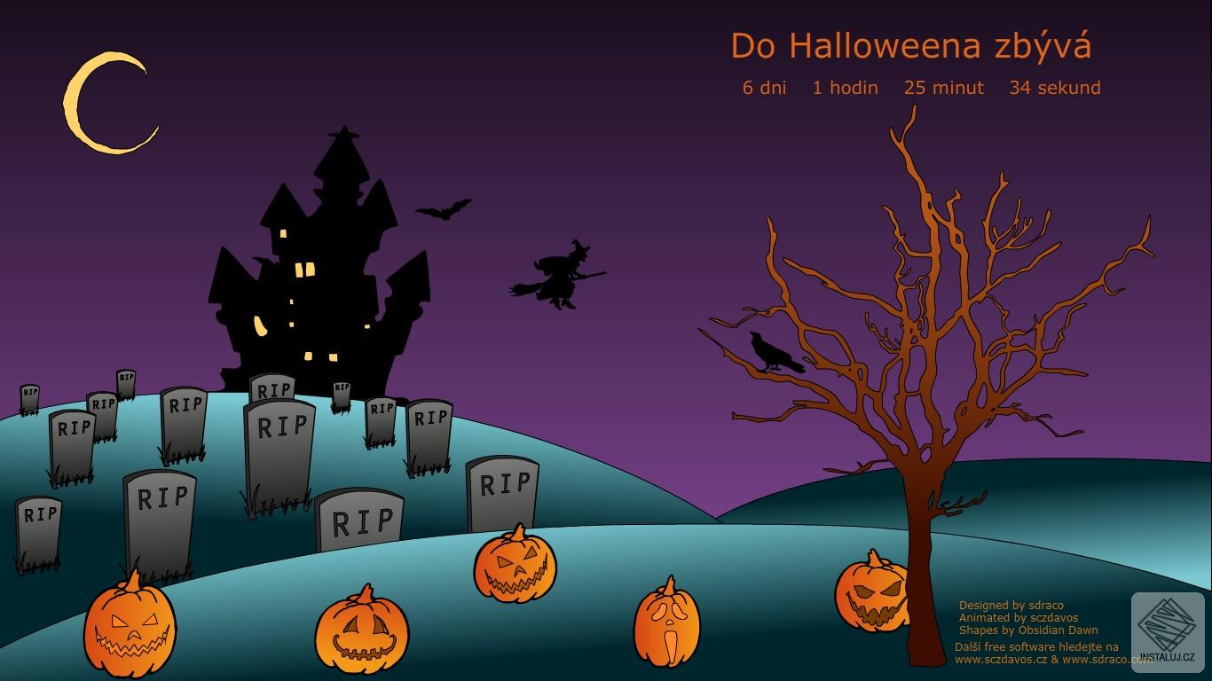 Halloweenský spořič obrazovky