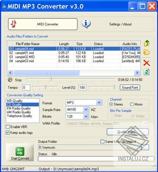 MIDI MP3 Converter