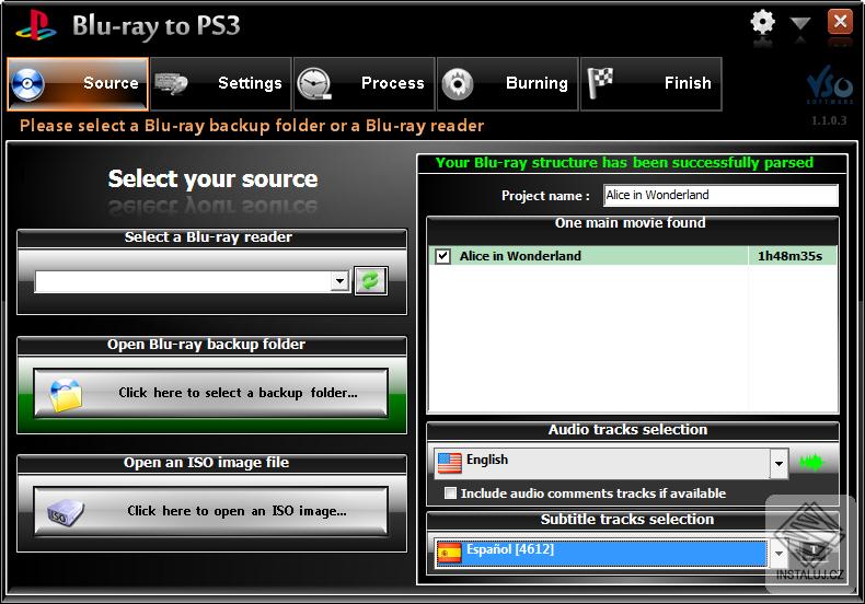 Blu-ray to PS3