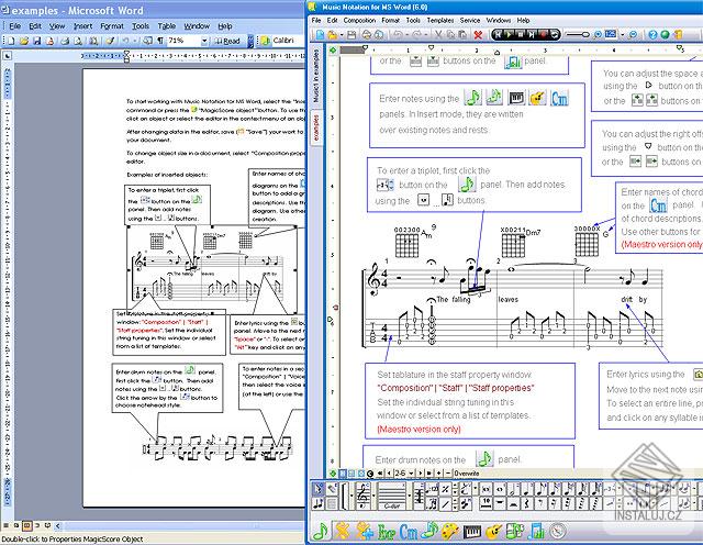 Music Notation for MS Word