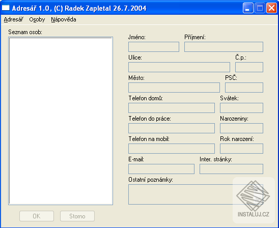 Adresář - Radek Zapletal