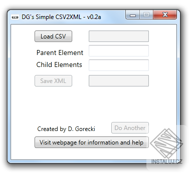DGs CSV2XML