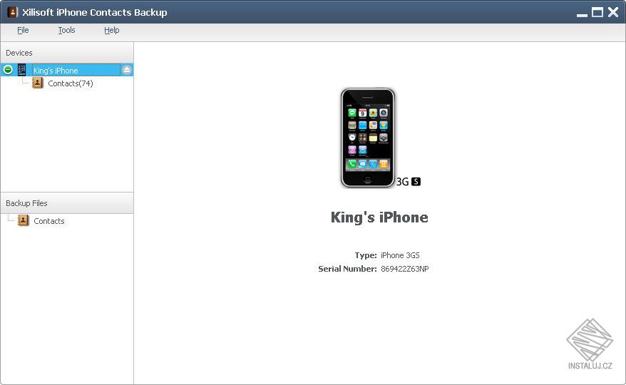 Xilisoft iPhone Contacts Backup