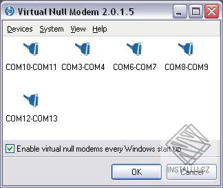 Virtual Null Modem