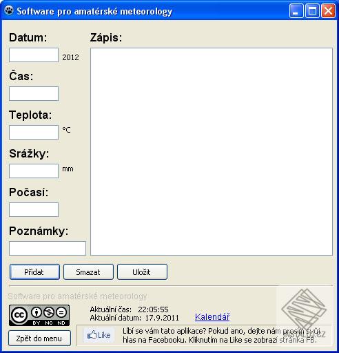 Software pro amatérské meteorology