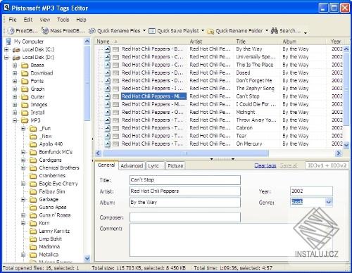 Pistonsoft MP3 Tags Editor