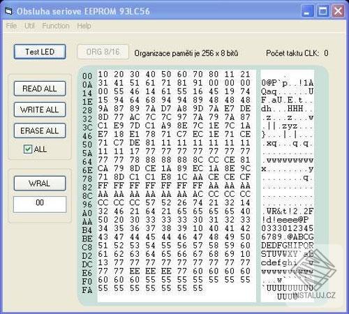 Programátor pamětí EEPROM 93LC56