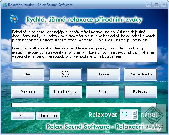 Relaxační hudba - Relax Sound Software