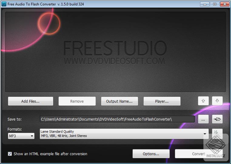 Free Audio to Flash Converter