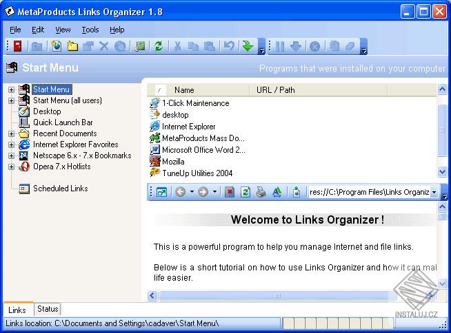 Links Organizer