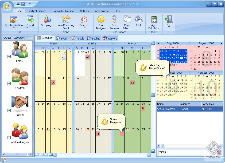 ABC Birthday Reminder