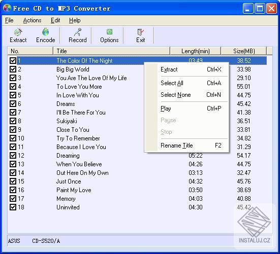 Free CD to MP3 Converter