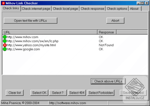 Mihov Link Checker