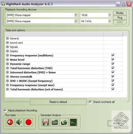 RightMark Audio Analyzer