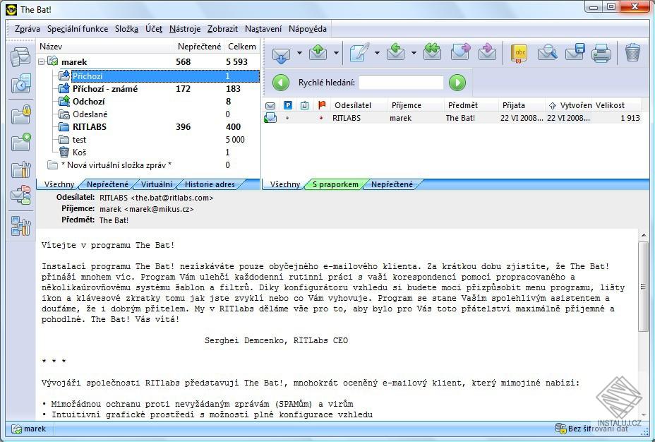 The Bat! - česká lokalizace
