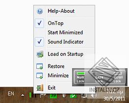 NumCapsScroll Indicator