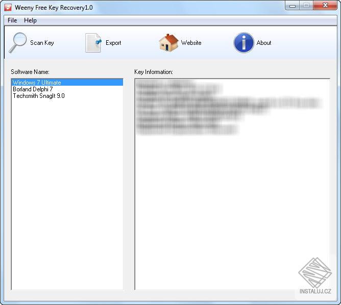 Weeny Free Key Recovery