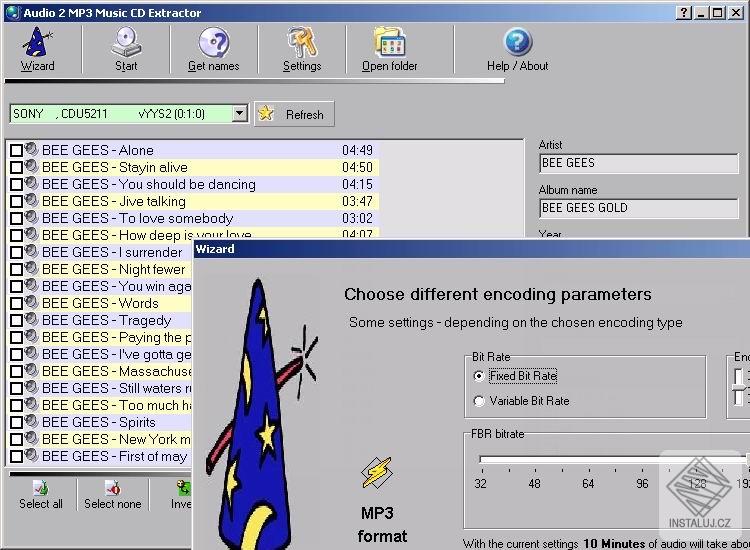 Audio 2 MP3 Music CD Extractor