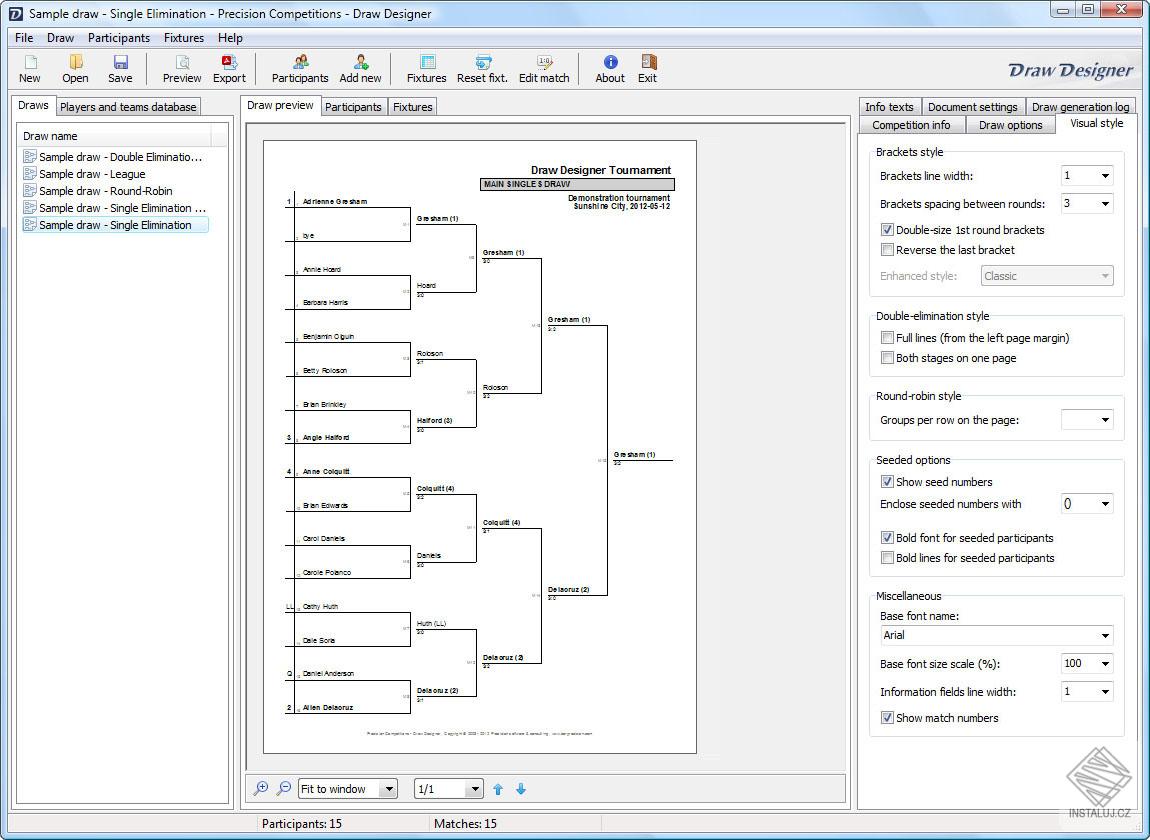 Precision Competitions - Draw Designer