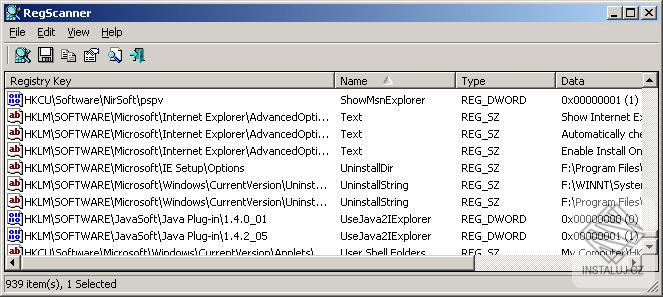 RegScanner