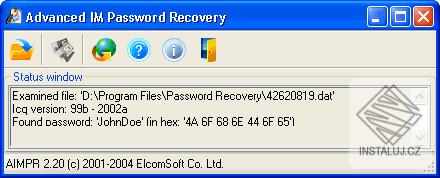 Advanced IM Password Recovery