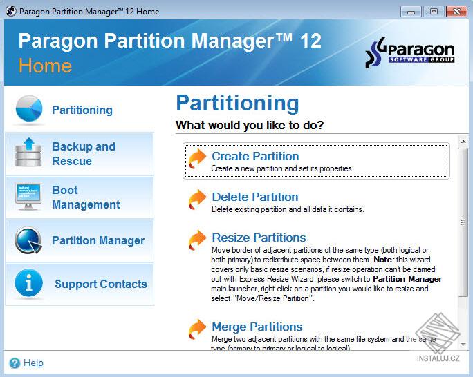 Paragon Partition Manager