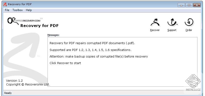 Recovery for PDF