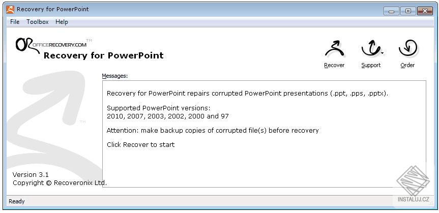 Recovery for PowerPoint