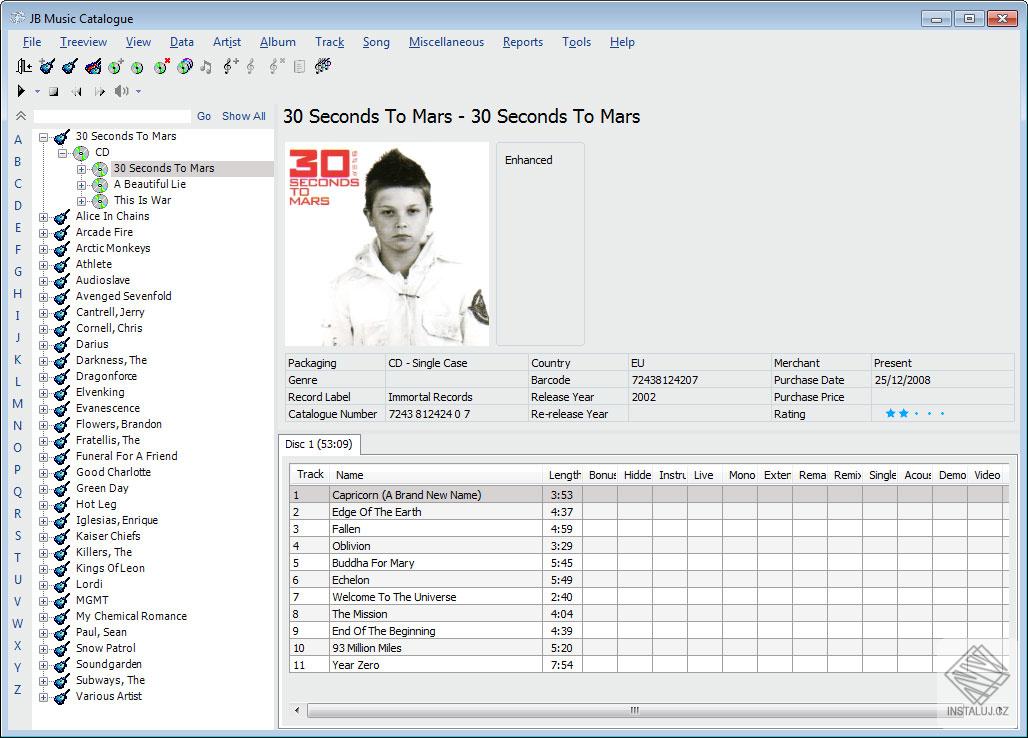 JB Music Catalogue