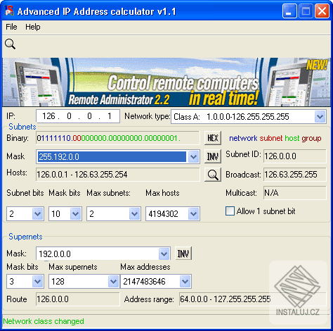 Advanced IP Address Calculator